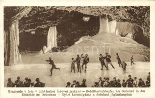 Dobsina, nyári korcsolyázás a jégbarlangban / summer ice skating in the ice cave