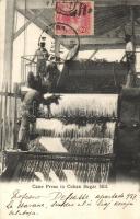 Cane Press in Cuban Sugar Mill