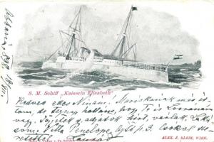 1898 SMS Kaiserin Elisabeth, a K.u.K. haditengerészet Ferenc József-osztályú védett cirkálója / SMS Kaiserin Elisabeth, Austro-Hungarian Navy I. Franz Joseph-class protected cruiser (EB)