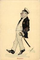 'Bootsmann' / Austro-Hungarian Navy Petty officer, humour, s: Golvo(?) (EK)