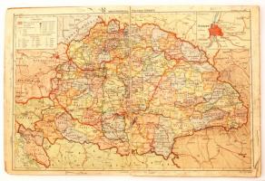 1931 Dr. Kogutowicz Károly iskolai atlasza. Kiadja a M. Kir. Áll. Térképészet. Kiadói kopottas papír...