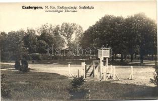 Esztergom, Erdőgazdasági Szakiskola meteorológiai állomás, photo