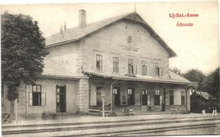 Újszentanna, Santana; vasútállomás / railway station