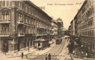 Fiume, Via Giuseppe Mazzini / street, tram