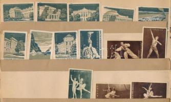 Kis gyufacímke gyűjtemény, kb. 220 db, külföldi és magyar vegyesen, közte sorozatokkal, ill. 1 db Tu...