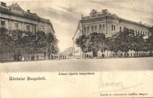 Szeged, Állami felsőbb leányiskola, kiadja Lipsitz E. (EK)