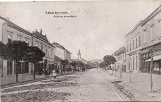 Balassagyarmat, Fő utca, Városháza, Aninger Gyula üzlete (EK)