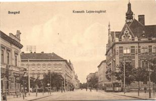 Szeged, Kossuth Lajos sugárút, villamos (EK)