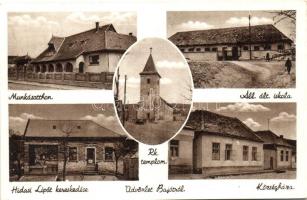 Bajót, munkásotthon, állami általános iskola, községháza, Hidai Lipót kereskedése  (EK)