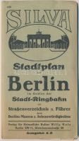 cca. 1940 Silva Stadtplan Berlin. (Berlin várostérkép) Verlag Für Heimatliche Kultur Willy Holz. 1:25 000, 70x50 cm.