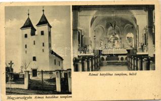 Magyarszőgyén, Szőgyén, Madarsky Seldín; Római katolikus templom és belseje / church interior