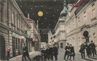 Temesvár, Éjjel / street at night, collage