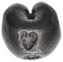 Thaiföld (Sziám) 1851-1868. Baht Ag "IV. Ráma" golyópénz (15,17g) T:2- Thailand (Siam) 1851-1868. Baht Ag "Rama IV" bullet coin (15,17g) C:VF