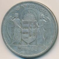 1930. 5P Ag "Horthy jobbra" T:3 
Adamo P8