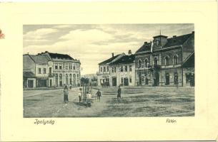 Ipolyság, Sahy; Főtér W. L. Bp. 4762. / main square, shops