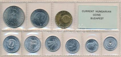 1982. 2f-10Ft 9db klf, érmés forgalmi sor fóliatokban T:1