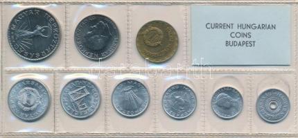 1974. 2f-10Ft 9db klf érmés forgalmi sor fóliatokban T:1