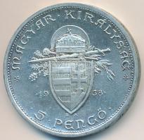 1938. 5P Ag "Szent István" T:2
Adamo P8.1