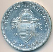 1938. 5P Ag "Szent István" T:2
Adamo P8.1
