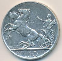 Olaszország 1927R 10L Ag "III. Viktor Emánuel" T:2-
Italy 1927R 10 Lire Ag "Vittorio...