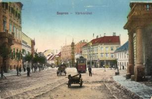 Sopron, Várkerület, villamos (EK)