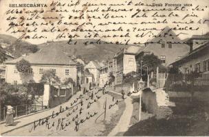 Selmecbánya, Banská Stiavnica; Deák Ferenc utca, kiadja Grohmann / street  (EK)