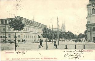 Temesvár, Timisoara; Józsefváros, kiadja Nachbargauer János / street