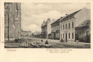 Temesvár, Timisoara; Gyárváros, Coroini tér, kiadja Louis Koch / Factory district, square