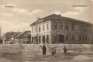 Párkány, Sturovo; Takarékpénztár, Nagy és Szabó és Steiner Mór üzlete / bank, shops (EK)