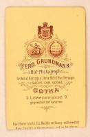 cca 1880 Oskar Ritter von Záhony báró (1850-1890) br. Hektor Ritter v. Záhony 6. gyermeke, keményhát...