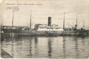 A Pannonia gőzhajó / Pannonia vapore della societa Cunard (b)