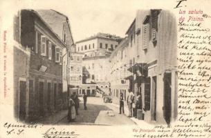 Pazin, Pisino; Fő utca / main street (EK)