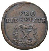 1705. X Poltura "II. Rákóczi Ferenc" (7,6g) T:2 Hungary 1705. X Poltura "Francis II R...