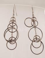 Ezüst fülbevaló, Ag., bruttó:3,5gr., jelzett/ Silver earrings, Ag, gross. 3,5 gr, marked