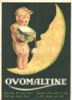Ovomaltine, advertisment of a product made with malt and egg
