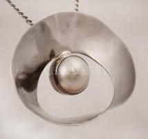 Ezüst nyaklánc medállal, Ag., bruttó:24,3gr., csak a nyaklánc  jelzett, 45cm/Silver necklace with pe...