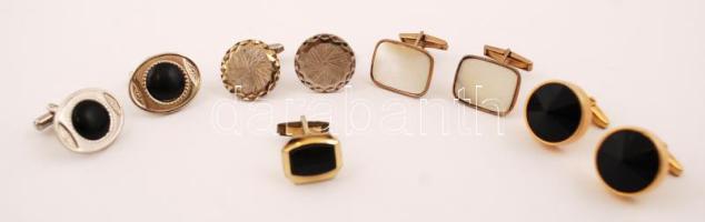 4 pár + 1 fél pár mandzsettagomb