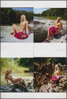 cca 1983 Szőke ciklon, 7 db finoman erotikus fénykép, az eredeti negatívokról készült modern nagyítások, 10x15 cm / 7 erotic photos, 10x15 cm