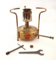 Prince, régi kemping melegítő, réz, jelzett, eredeti dobozban, 17x13x8cm