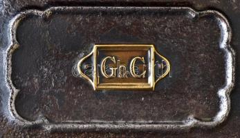 G-C, régi kávédaráló, porcelán betétes,  jelzett, 21x12x12cm