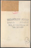 cca 1960 Súlyemelő, férfiakt, Tiszavölgyi József (1909-?) pecséttel jelzett vintage felvétele, 8,5x5...