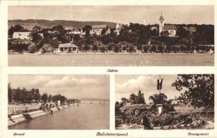 Balatonszepezd, strand, országzászló