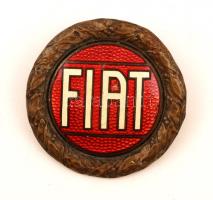 Fiat márkajelzés, zománcozott, d:5,5cm