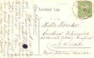 1918 Besenyszög, utcakép lovas szekérrel, Szövetkezeti üzlet és saját kiadása (EK)