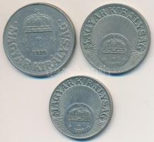 1938. 10f Cu-Ni + 20f  Cu-Ni + 50f Cu-Ni T:2,2- Adamo P3,P4,P5