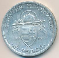 1938. 5P Ag "Szent István" T:2 Adamo P8.1