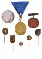 8db klf véradó kitűző, jelvény, emlékérem, közte zománcozott is T:2,2-