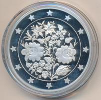 DN "Eurófantáziák - Kalocsai hímzés" Ag emlékérem tanúsítvánnyal (20,7g/0,999/38,61mm) T:P...