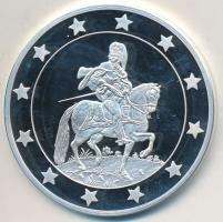 DN "Eurófantáziák - Huszár" Ag emlékérem tanúsítvánnyal (20,7g/0,999/38,61mm) T:PP apró fe...