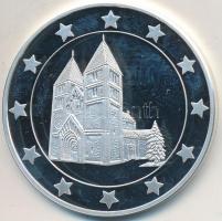 DN "Eurófantáziák - Jáki templom" Ag emlékérem tanúsítvánnyal (20,7g/0,999/38,61mm) T:PP